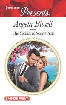 Mass Market Paperback The Sicilian's Secret Son [Large Print] Book