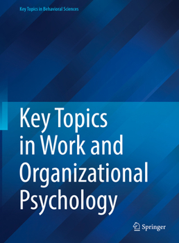 Hardcover Key Topics in Work and Organizational Psychology Book