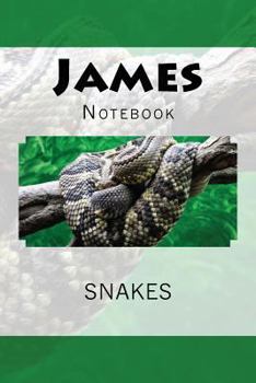 Paperback James: Notebook Book