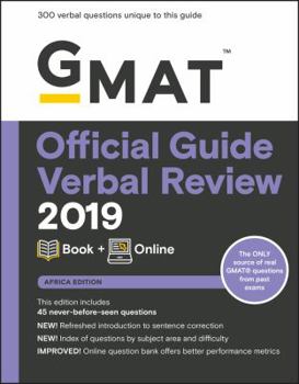 Paperback GMAT Official Guide 2019 Verbal Review: Book + Online (African version) Book