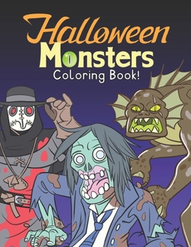 Paperback Halloween Monsters: Coloring Book