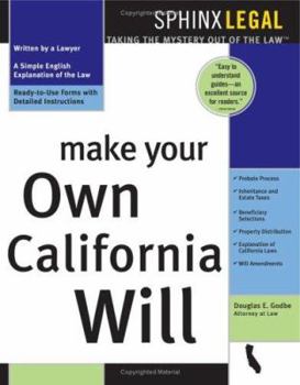 Paperback Make Your Own California Will Book