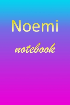 Paperback Noemi: Blank Notebook - Wide Ruled Lined Paper Notepad - Writing Pad Practice Journal - Custom Personalized First Name Initia Book