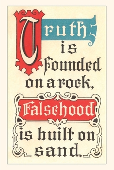 Paperback Vintage Journal Truth is Founded on a Rock Book