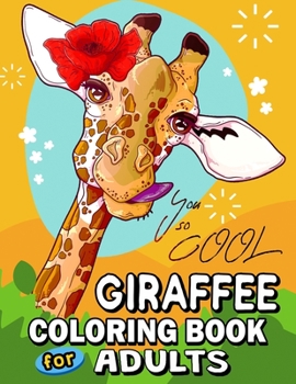 Paperback Giraffe Coloring Book for Adults: Animal Coloring Pages for Giraffe Lover ! Book