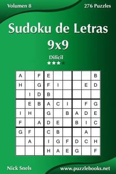 Paperback Sudoku de Letras 9x9 - Difícil - Volumen 8 - 276 Puzzles [Spanish] Book