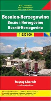 Map Bosnia-Herzegovina Map (English and German Edition) Book