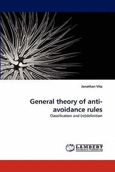 Paperback General theory of anti-avoidance rules Book