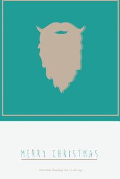 Paperback Christmas Shopping List + Card Log: Green Santa Beard Book