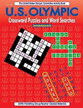 Paperback U.S. Olympic Crossword Puzzles and Word Searches Book