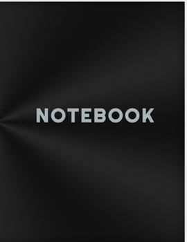 NOTEBOOK: College Ruled Notebook - Black with Sky Rays Large (8.5 x 11 inches) - 140 Pages