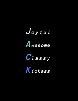 Jack: Inspiring composition notebook gift for boy, son or man | Name personalized present | Elegant wide ruled paper | Standard size perfect for school, college or university