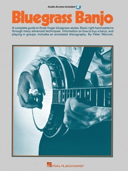 Paperback Bluegrass Banjo Book/Online Audio Book