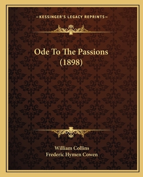 Paperback Ode To The Passions (1898) Book