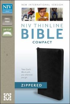 Bonded Leather Thinline Bible-NIV-Compact Zipper Closure Book