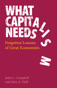 Hardcover What Capitalism Needs: Forgotten Lessons of Great Economists Book