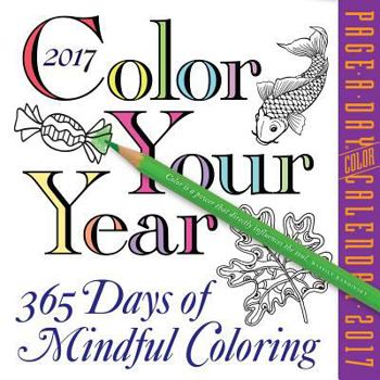 Calendar Color Your Year 2017 Calendar Book