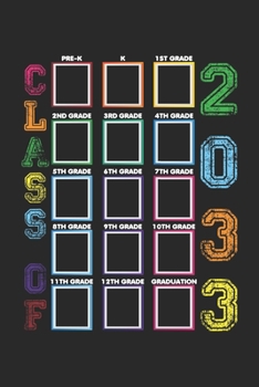 Class of 2033: Vorschule 1. Klasse bis 12. Klasse  Notizbuch liniert 120 Seiten für Notizen Zeichnungen Formeln Organizer Tagebuch