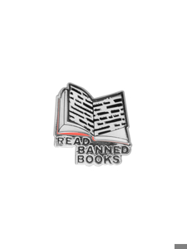 Misc. Read Banned Books Enamel Pin Book
