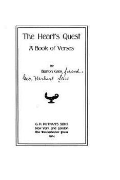 Paperback The Heart's Quest, a Book of Verses Book