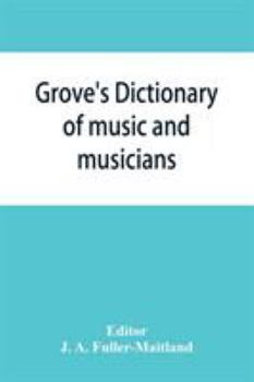Paperback Grove's dictionary of music and musicians Book