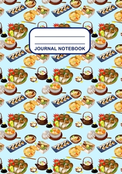 Journal Notebook: Journal, Notebook, Or Diary  | Sushi Pattern Cover Design | 120 Blank Lined Pages | 7" X 10" | Matte Finished Soft Cover