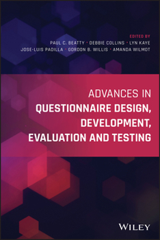 Paperback Advances in Questionnaire Design, Development, Evaluation and Testing Book