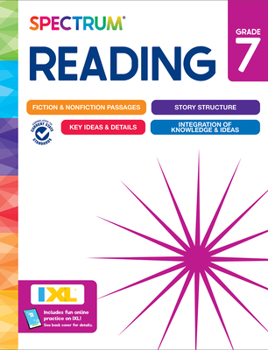 Spectrum Grade 7 Reading Workbook, Reading Comprehension Grade 7, Middle School Books With Nonfiction and Fiction Passages, Critical Thinking & More, Middle Grade Books