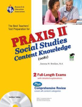 Paperback Praxis II Social Studies: Content Knowledge: (0081) Test [With CDROM] Book