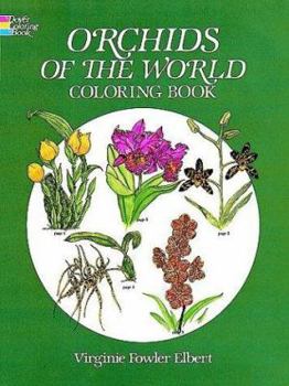 Paperback Orchids of the World Coloring Book