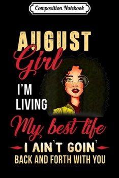 Composition Notebook: Womens August Girl 1998 21 Years Old Sunshine Birthday Shir Journal/Notebook Blank Lined Ruled 6x9 100 Pages