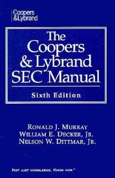 Paperback The Coopers & Lybrand Sec Manual Book