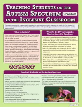 Pamphlet Teaching Students on the Autism Spectrum in the Inclusive Classroom Book