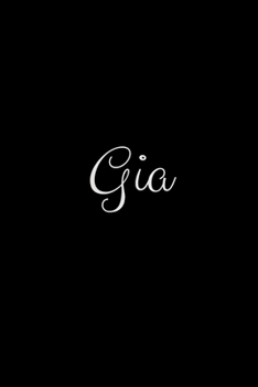 Gia: notebook with the name on the cover, elegant, discreet, official notebook for notes