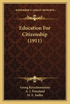 Paperback Education For Citizenship (1911) Book