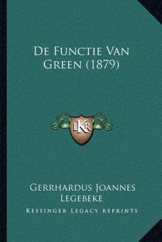 Paperback De Functie Van Green (1879) [Latin] Book