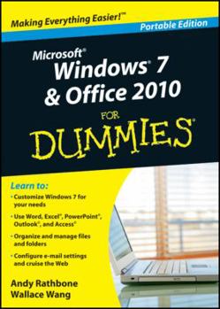 Paperback Windows 7 & Office 2010, Portable Edition for Dummies: Windows 7 DVD for Dummies Book
