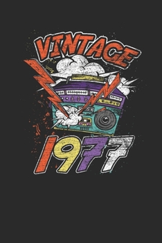 Vintage 1977: Dotted Bullet Notebook – Birthday Gift or Anniversary Gift Idea