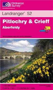 Map Pitlochry and Crieff: Aberfeldy (Landranger Maps) Book