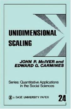 Paperback Unidimensional Scaling Book