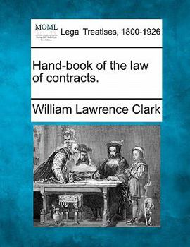 Paperback Hand-book of the law of contracts. Book