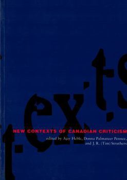 Paperback New Contexts of Canadian Criticism Book
