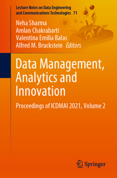 Paperback Data Management, Analytics and Innovation: Proceedings of Icdmai 2021, Volume 2 Book