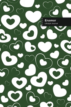 Paperback Enamor Lifestyle Journal, Blank Write-in Notebook, Dotted Lines, Wide Ruled, Size (A5) 6 x 9 In (Green II) Book