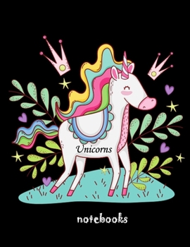 Paperback Unicorns notebook: Unicorn Notebook (Composition Book Journal) (8.5 x 11 Large) notebooks and journals, composition notebook, notebook pa Book