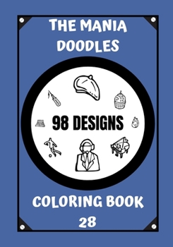 Paperback Coloring Book: The Mania Doodles Book