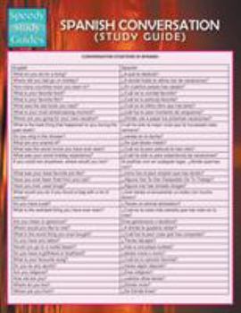 Paperback Spanish Conversation (Speedy Language Study Guide) Book