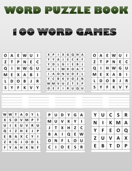 Paperback Word Puzzle Book: 100 Puzzle for Word Games Book