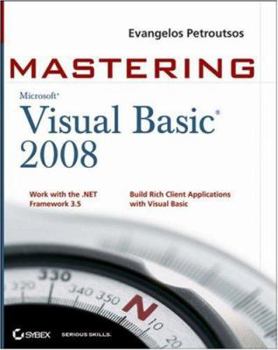 Paperback Mastering Microsoft Visual Basic 2008 Book