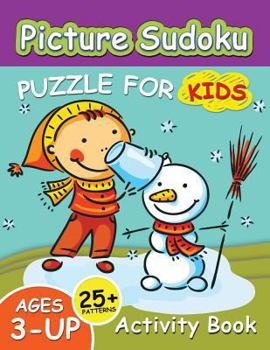 Paperback Picture Sudoku Puzzles for Kids: Education Game Activity and Coloring Book for Toddlers & Kids Christmas Theme Book